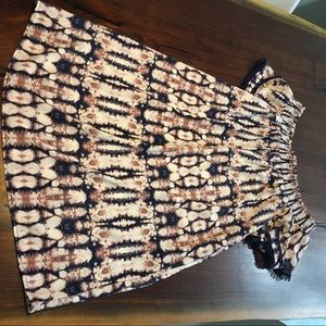 Tie dye off the shoulder dress